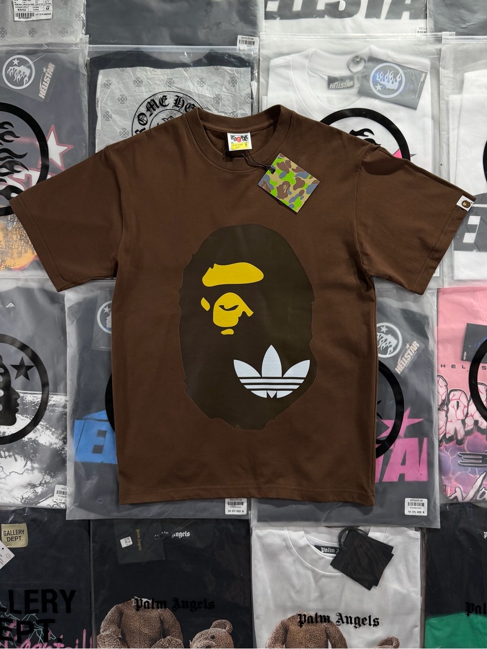 Adidas x BAPE Ape Head Tee ‘Brown’